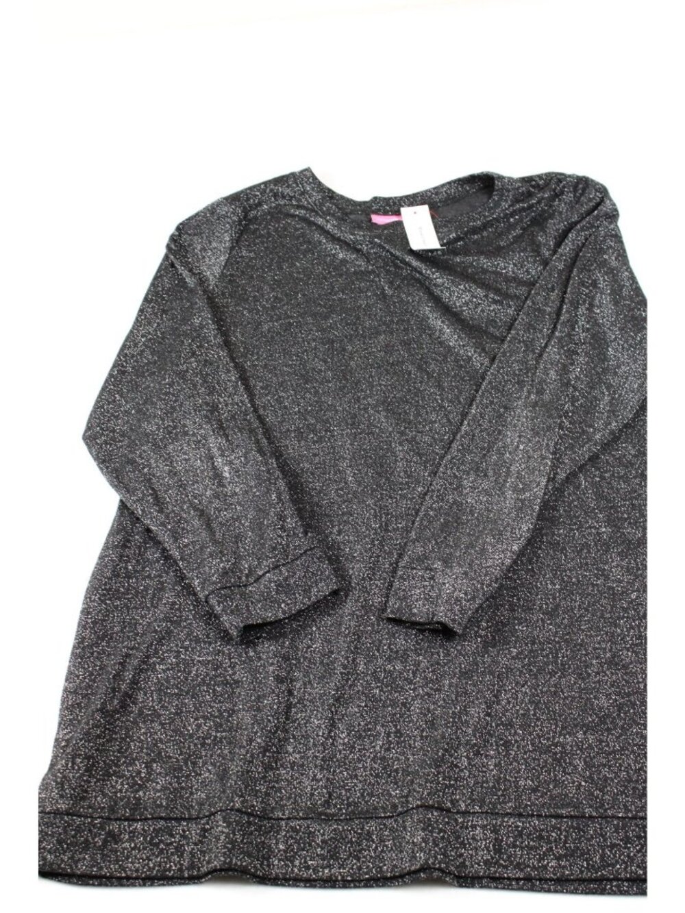 NWT Woman Within Metallic Black Long Sleeve Size 1X